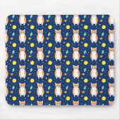 Cat Gift | Space Cat Pattern Graphic Mousepad (Vorne)