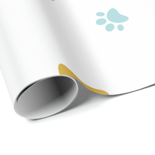 Cat gift wrapping paper geschenkpapier (Rolleneckpunkt)