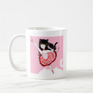 Cat Girl Ballerina Kaffeetasse