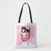 Cat Girl Ballerina Tasche (Vorderseite)