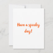 Cat Girl Halloween Wünsche Mitteilungskarte (Rückseite)