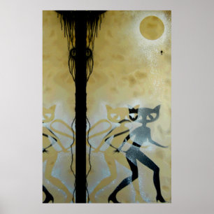 Cat Girl Night Poster