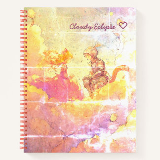 Cat Girl Princess & Cat Knight Boy Spiral Notebook Notizblock