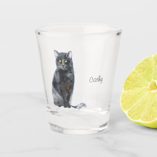 Cat Glass Schnapsglas (Vorderseite)