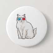 Cat Glasses Button (Vorderseite)