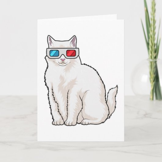Cat Glasses Karte (Vorderseite)