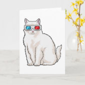 Cat Glasses Karte (Gelbe Blume)