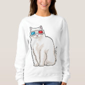 Cat Glasses Sweatshirt (Vorderseite)