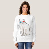 Cat Glasses Sweatshirt (Vorne ganz)