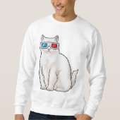 Cat Glasses Sweatshirt (Vorderseite)