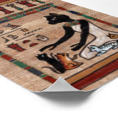 Cat Goddess Bast mit ihrem Kittens Poster (Ecke)