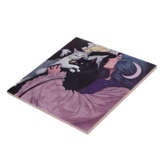 Cat Goddess Fliese (Seite)