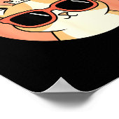 Cat - Godit, Donut! Sy Retro Cat Lover Design Poster (Ecke)