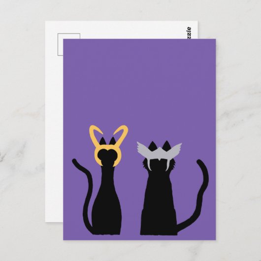 Cat Gods Postkarte (Vorne/Hinten)