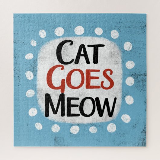 Cat Goes Meow Jigsaw Puzzle (Vertikal)