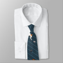 Cat Going Neck Tie