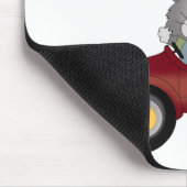 Cat Going Places Red Car Hemden und Geschenke Mousepad (Ecke)