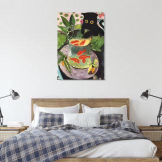 Cat Goldfish Matisse Poster Elegante Moderne Leinwanddruck