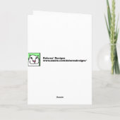 Cat & Goldfish Valentine Feiertagskarte (Rückseite)