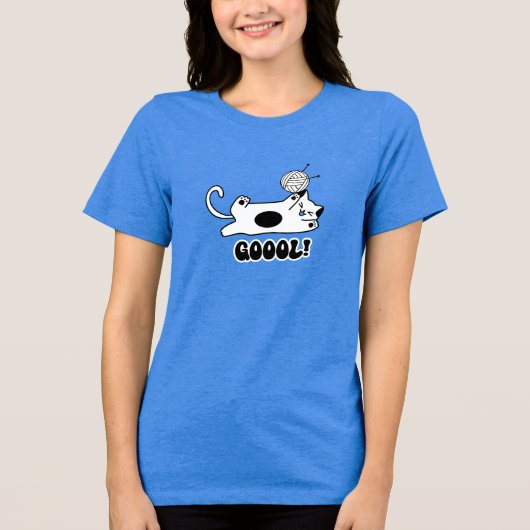 Cat Goool Tri-Blend Shirt (Vorderseite)