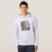 Cat Got Your Tongue? Funny Mischievous Kitty Hoodi Hoodie (Vorne ganz)