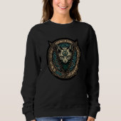 Cat Goth Fashion Witchcraft Halloween  1 Sweatshirt (Vorderseite)