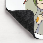 Cat Gourmet Sushi Lover Design Mousepad (Ecke)