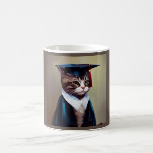 Cat Graduate Kaffeetasse (Mittel)