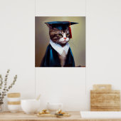Cat Graduate Poster (Küche)
