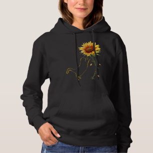 Cat Graphic, Cat Sunflower Shirt, Cat Sunshine, C Hoodie