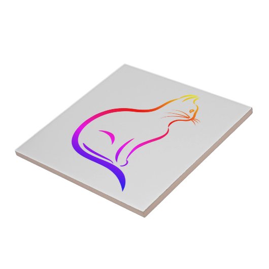 Cat Graphic Fliese (Seite)