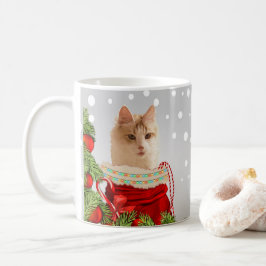 Cat Gray Christmas Kaffeetasse