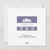 Cat Greeting Card. Ginger Kitty Feiertagskarte (Rückseite)