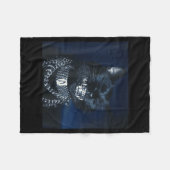 Cat Grillz Funny Kitten Meme Cat Smiling Brain Rot Fleecedecke (Vorderseite (Horizontal))