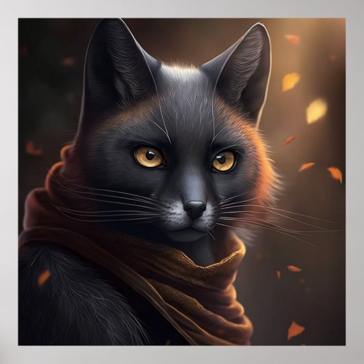 Cat Gris Poster (Vorne)