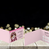 Cat Groomer Sitter Pink Glitzer Loyalität treiben Visitenkarten