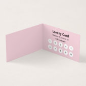 Cat Groomer Sitter Pink Glitzer Loyalität treiben Visitenkarten (Innenseite)