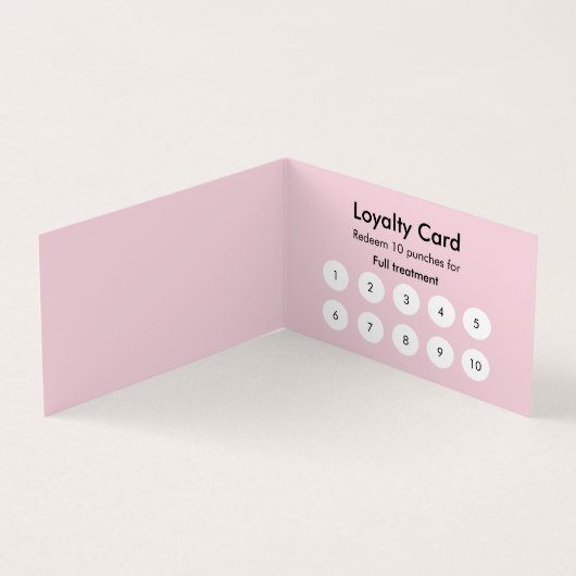 Cat Groomer Sitter Pink Glitzer Loyalität treiben Visitenkarten (Innenseite)