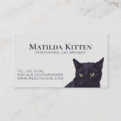 Cat Grooming Custom Pet Business Card Visitenkarte (Vorderseite)