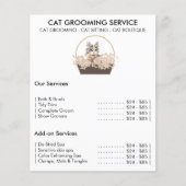 Cat Grooming Service minimal Flyer (Vorne)