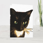 Cat Grußkarte Karte (Rückseite)