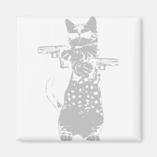 Cat - gun-kitschig Katze Magnet