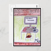 Cat Hackers Postcard Postkarte (Vorne/Hinten)