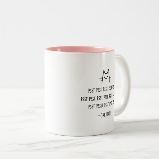 Cat Haiku Tasse (VorderseiteRechts)