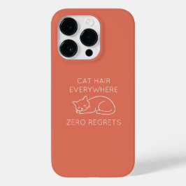 Cat hair everywhere zero regrets Case-Mate iPhone 14 pro hülle