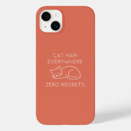 Cat hair everywhere zero regrets Case-Mate iPhone 14 plus hülle