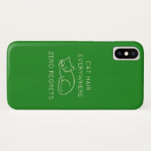 Cat hair everywhere zero regrets Case-Mate iPhone hülle (Rückseite (Horizontal))