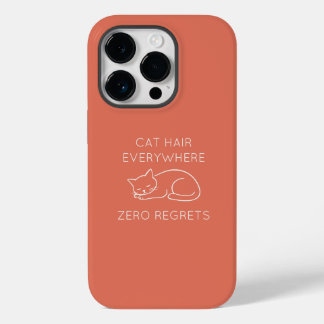 Cat hair everywhere zero regrets Case-Mate iPhone 14 pro hülle
