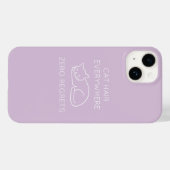 Cat hair everywhere zero regrets Case-Mate iPhone hülle (Rückseite (Horizontal))