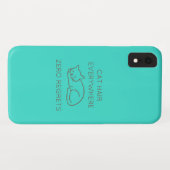Cat hair everywhere zero regrets Case-Mate iPhone hülle (Rückseite (Horizontal))